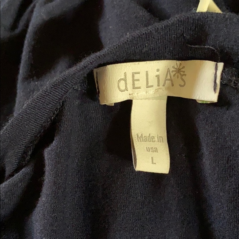 Delia’s; Navy; MIDI Shift dress; L - Picture 3 of 8